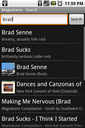 Search results